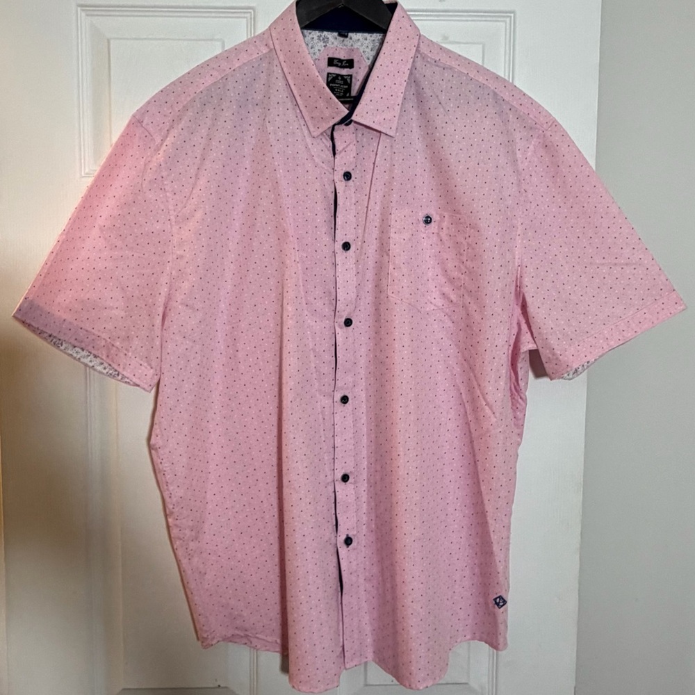 Point Zero Men's Pink Button Down Shirt